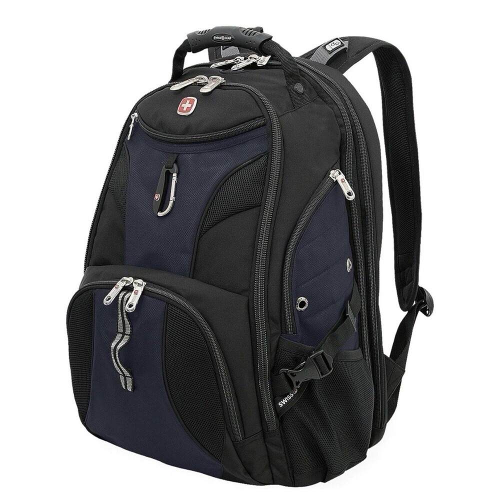 SWISSGEAR 1900 Scansmart Laptop Backpack - Black/Blue NEW WITH TAGS